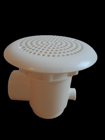 Neptun Sortie inférieure ABS - connexion inférieure 75 mm, connexion latérale 63 mm, pour piscines en béton avec bâche