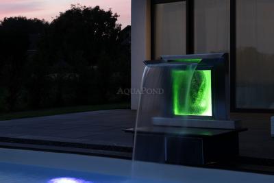 Eichenwald Ideal Bec AQUARIUS, 600 mm, verre/inox, bulles d`air, éclairage LED avec commande