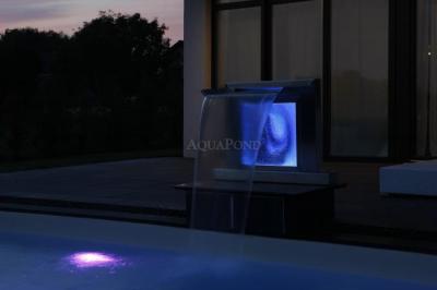 Eichenwald Ideal Bec AQUARIUS, 600 mm, verre/inox, bulles d`air, éclairage LED avec commande