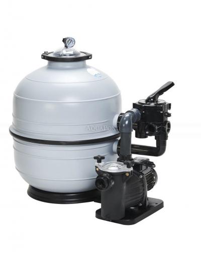 Appareil de filtration - MIDI KIT 500, récipient filtrant MIDI 500, vanne latérale à six voies, pompe FreeFlo 9 m3/h, 230V, description tchèque