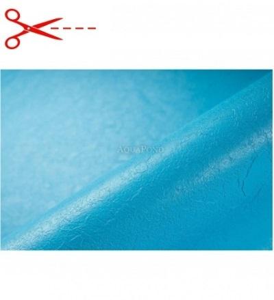 Revêtement de piscine Renolit ALKORPLAN RELIEF antidérapant bleu Adriatique ; Largeur de 1,65 m, métrage de 1,8 mm - le prix est au m2