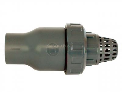Raccord PVC - Clapet anti-retour cône 90 mm avec panier d'aspiration