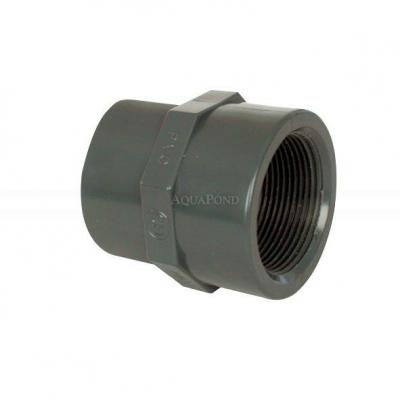 Raccord PVC - Adaptateur réduit 63-50 x 2" int., collage / filetage intérieur