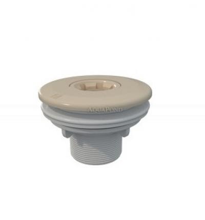 Astralpool recirkulacijska mlaznica Multiflow sustav s vanjskim navojem, boja slonovače (RAL1015), za bazene s folijom