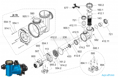 Rezervni dijelovi za pumpu BADU RESORT 30