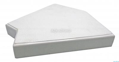 Kut preljevne rešetke, rolo rešetka - 45° (za pravokutne bazene) 250 mm, cijena je za 1 komad