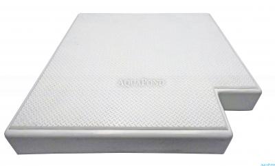 Kut preljevne rešetke, rolo rešetke - 90° (za pravokutne bazene) - 250 mm, cijena je za 1 komad