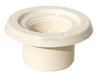 MTS osnovni element mlaznice, R 2" 50 mm ljepljivi spoj, duljina 40 mm, ABS, 6 rupa za set prirubnica, bijela boja, za bazene s folijom