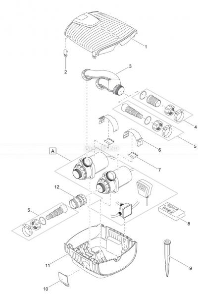  Rezervni dijelovi za Oase AquaMax Eco Twin 30000 - filter pumpa