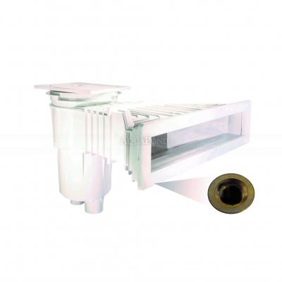 Skimmer SLIM s četvrtastim poklopcem - boja svijetlo siva (RAL7004)