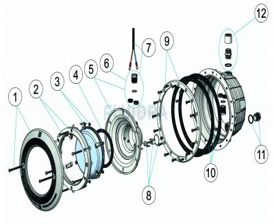 Rezervni dijelovi za podvodni reflektor VA original LED - 16W, bijeli