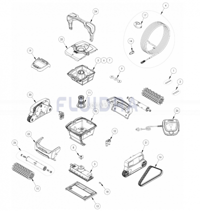 Rezervni dijelovi za robotski usisavač Zodiac Polaris W 430 - šifra proizvoda: WR000336
