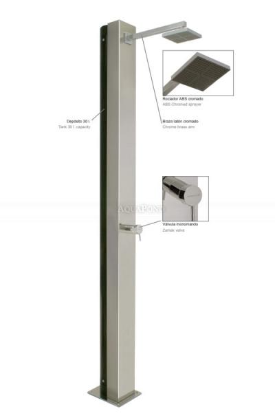 Solarni tuš Niagara sa spremnikom vode od 30 litara - Aisi 304