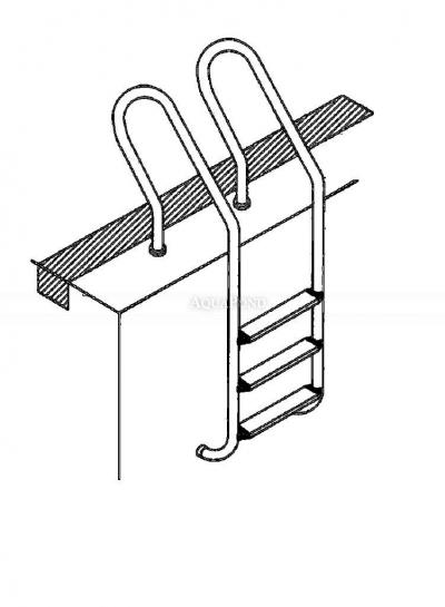Inox ljestve Mixta 5 stepenica, AISI 304