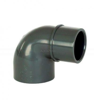 PVC spojnica - koljeno 90° 63 unutr. x 63 izv., DN=63 mm, d= 63 mm, lijepljenje / lijepljenje