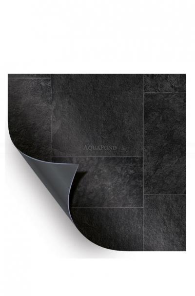 AVfol Relief - 3D Black Marmor Tiles; 1,65 m szélesség, 1,6 mm vastagság, 20 m tekercs