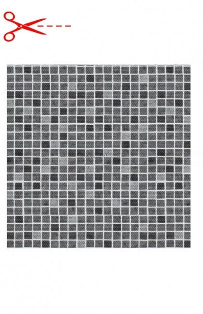 AVfol Decor Csúszásgátló - Szürke Mozaik; 1,65 m szélesség, 1,5 mm vastagság
