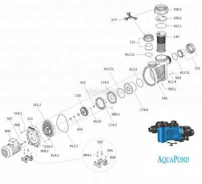 Pótalkatrészek Badu Prime 40, 230V