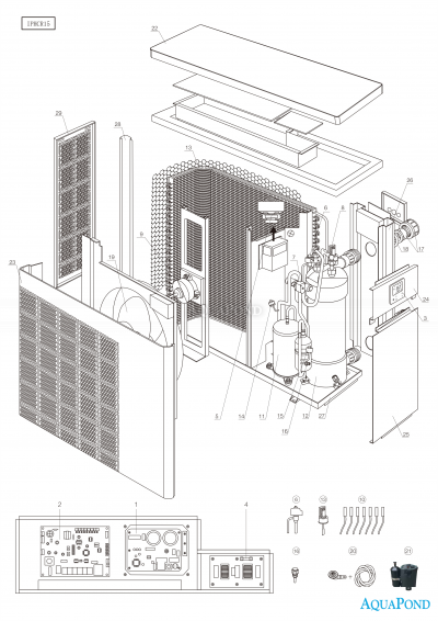 Alkatrészek a Inverter RIC15 (IPHCR15) hütéssel, 6,5 kW