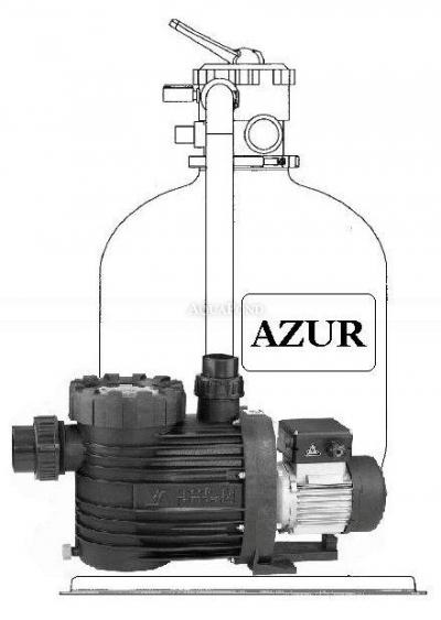 Azur KIT 560 - homokszűrő szett 12 m3 / h, 230 V, Bettar Top 12 szivattyúval