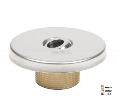 Hugo Lahme bronz fúvóka egy nyílással, menet 11/2“ ex., fóliás, előregyártott és beton medencékhez