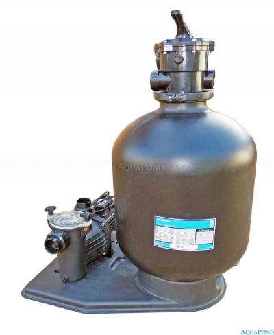Azur KIT 560 homokszűrős vízforgató palettán, Preva 75, 12 m3/h szivattyúval, csatlakozó cső nélkül