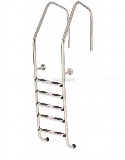 Scala Monaco in acciaio inox 5 gradini, AISI 316