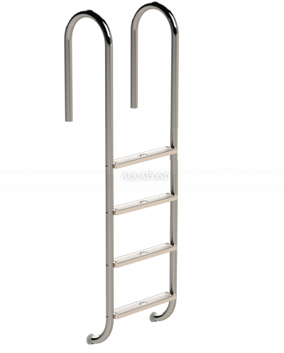 Eichenwald Ideal - Scala in acciaio inox Tina 4 gradini, AISI 316