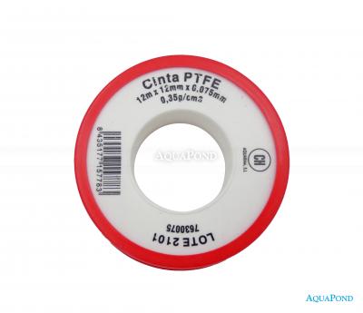 Nastro in teflon larghezza 12 mm x spessore 0,075 mm lunghezza 12 m (m)