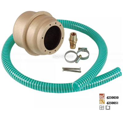 Hugo Lahme vaso per luci con protezione cavo Ø 110 mm, bronzo, per piscine in ceramica e in alluminio