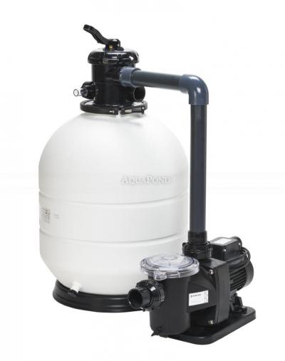 Dispositivo di filtrazione - ROMA KIT 500, contenitore filtrante ROMA 500, valvola a sei vie, piedistallo, pompa FreeFlo 9 m3/h