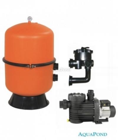 Dispositivo di filtrazione - Bilbao Split Kit 500, 8 m3/h, 230 V, valvola laterale a 6 vie, pompa Bettar Top 8