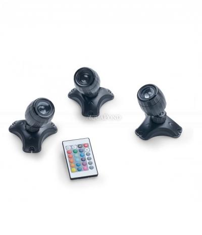Pontec PondoStar LED RGBW colorato Set 3 - illuminazione per laghetto