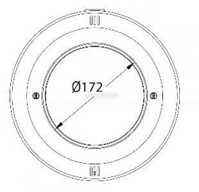 Cornice luminosa in acciaio inox VA 300W