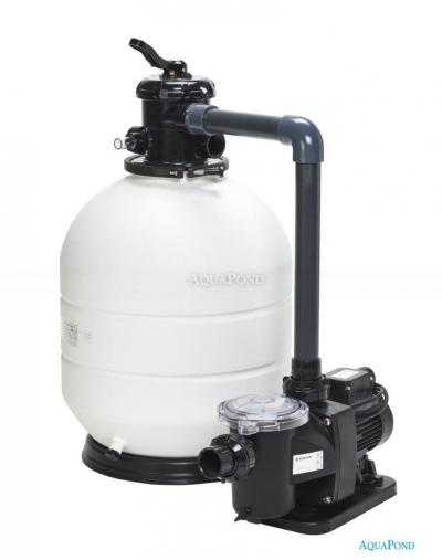 Dispositivo di filtrazione - ROMA KIT 400, contenitore filtrante ROMA 400, valvola a sei vie, piedistallo, pompa FreeFlo 4 m3/h