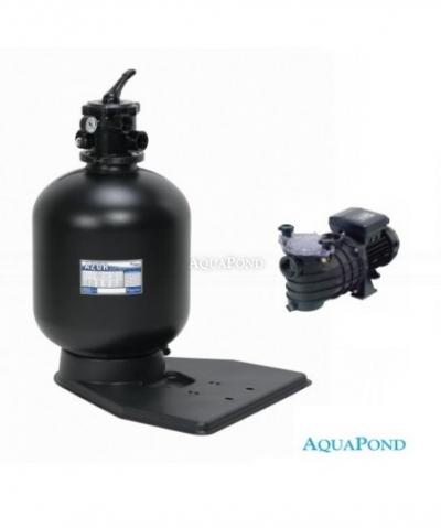 Dispositivo di filtrazione Azur KIT 380 su pallet con pompa Micro Delfino II da 25,4 m3/h senza tubo di collegamento