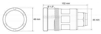 MINI Tube - elemento in acciaio inox VAMILA - 9 LED RGB colore, 8,2 W - per piscine prefabbricate