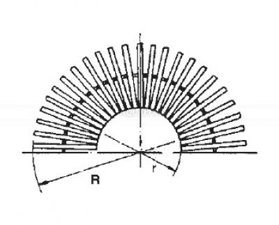 Griglia di troppopieno - Griglia a rotolo larghezza 336 mm, altezza 35 mm, il prezzo si riferisce a 1 griglia