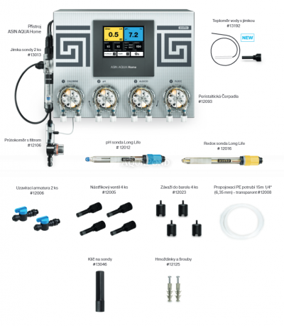 Aseko Stazione di dosaggio Asin Aqua HOME REDOX vs