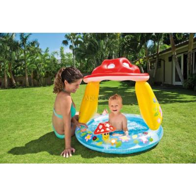 Piscina gonfiabile per bambini con copertura a fungo Ø 102 x 89 cm