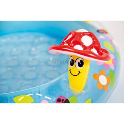 Piscina gonfiabile per bambini con copertura a fungo Ø 102 x 89 cm