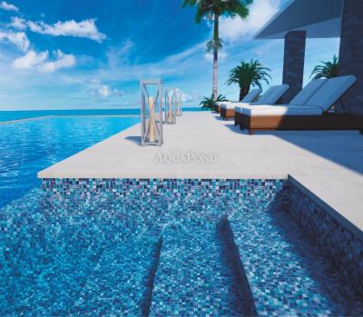 AVfol Decor - Skyline in mosaico; Rotolo da 1,65 m di larghezza, 1,5 mm, 25 m - Pellicola per piscina