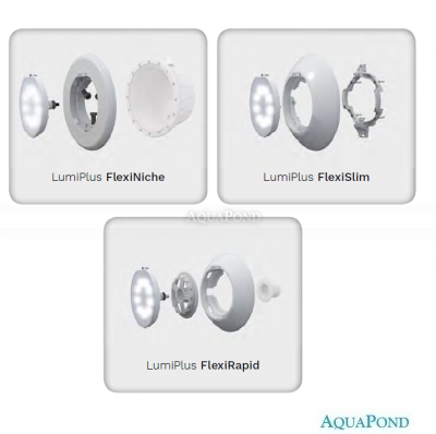 Luce LED LumiPlus Flexi V2, 12 V CA, luce colorata RGB, per piscine con liner, prefabbricate e in cemento