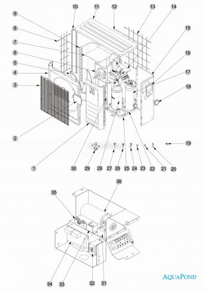 Ricambi per pompa di calore NORM 8 KW ( R32 )