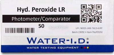 Water-ID Hydrogen Perossido LR Pastiglie sostitutive per tester digitale Pool Lab 1.0 e 2.0 - per misurare il perossido di idrogeno, confezione da 50