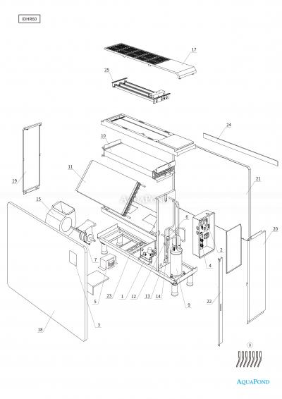  Pezzi di ricambio per deumidificatore R-DEH Inverter RIDH60