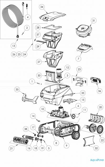  Pezzi di ricambio per Zodiac Voyager RE 4200 - robot aspirapolvere