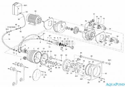  Pezzi di ricambio per premontaggio BADU JET Super Sport, 75 m3/h