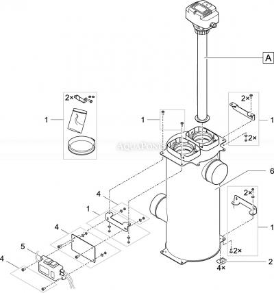  Pezzi di ricambio per Oase Bitron Premium 120 W - Lampada UV