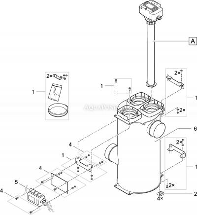  Pezzi di ricambio per Oase Bitron Premium 180 W - Lampada UV